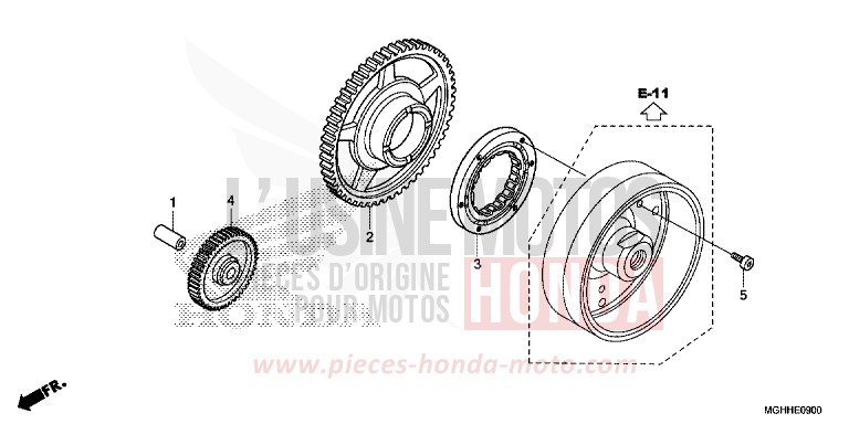 STARTING CLUTCH for VFR1200X Dual Clutch PEARL GLARE WHITE (NHB53) from 2017